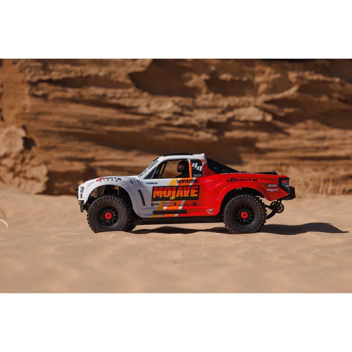 Arrma Mojave 4X4 BLX 4S Desert Truck RTR, White/Red, ARA4404T1
