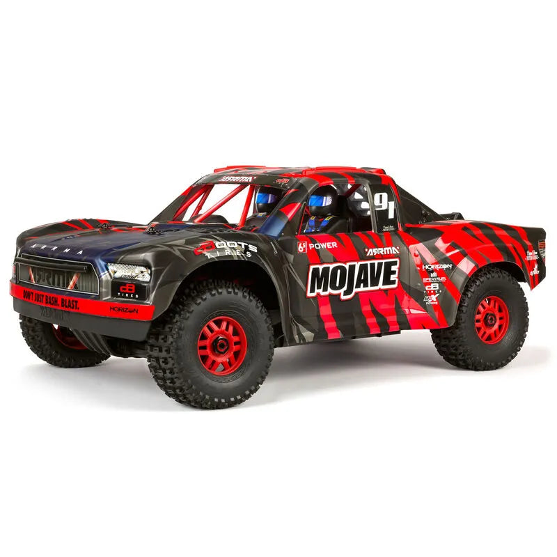 Arrma Mojave 1/7 6S BLX 2020 Spec Desert Truck RTR, Red, ARA7604V2T2