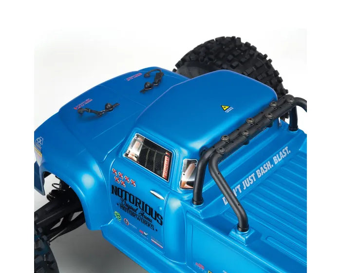 Arrma Notorious 6S BLX 2020 Spec Stunt Truck RTR, Blue, ARA8611V5T2