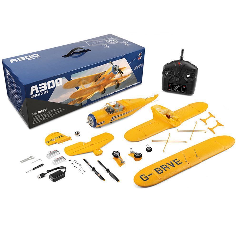Wltoys XK-A280 WLA300 2.4GHz 3D 6G 6-Axis RC Racing Airplane Brushless Glider Airplane Outer carton mixed yellow & red
