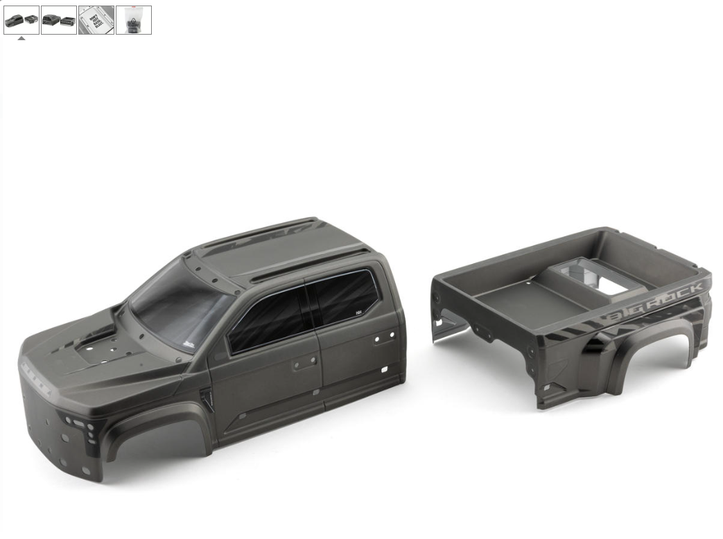 Arrma Painted Body with Decals Installed, Gunmetal, Big Rock 6S