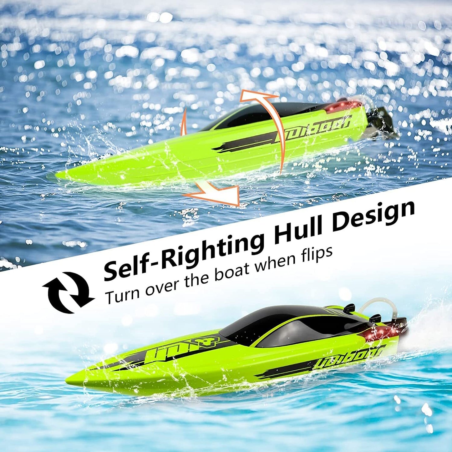 UDI 021 BRUSHLESS REMOTE CONTROL RC RACING BOAT WITH LIGHTS RC Boat that Rips through water at speeds up to 35+kmph!