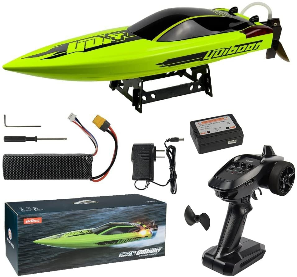 UDI 021 BRUSHLESS REMOTE CONTROL RC RACING BOAT WITH LIGHTS RC Boat that Rips through water at speeds up to 35+kmph!