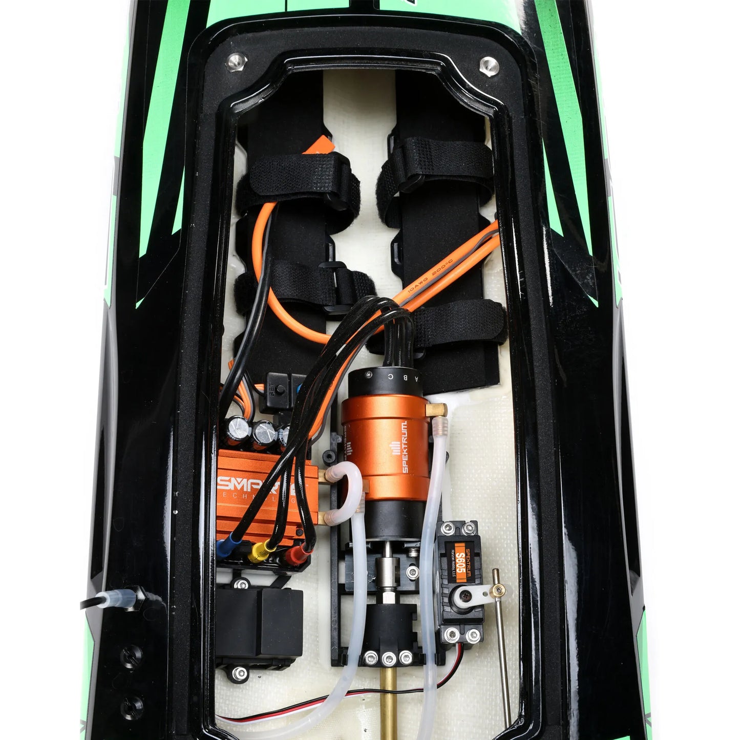 Pro Boat Impulse 32 RC Boat with Smart Technology, RTR, Black / Green, PRB08037T1