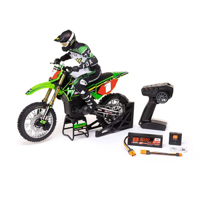 Losi Promoto-MX 1/4 Motorcycle RTR Combo with Battery and Charger, Pro Circuit Scheme, LOS06002