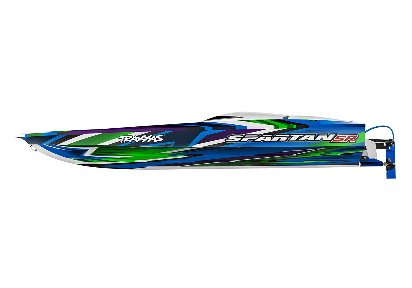 Traxxas Spartan SR 6S Brushless RC Boat Green Edition 103076-4GRN