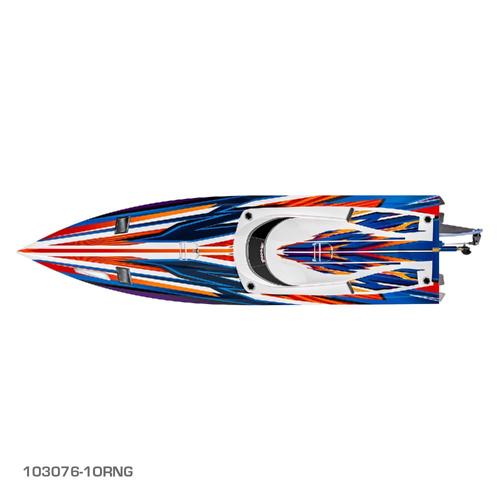 TRAXXAS SPARTAN SR 36" BRUSHLESS BOAT - ORANGE