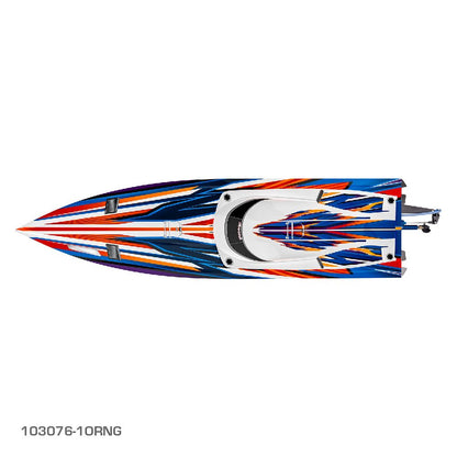 TRAXXAS SPARTAN SR 36" BRUSHLESS BOAT - ORANGE