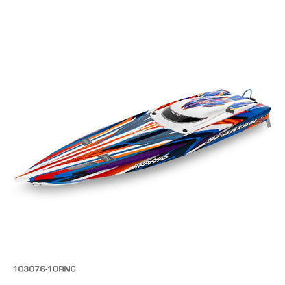 TRAXXAS SPARTAN SR 36" BRUSHLESS BOAT - ORANGE
