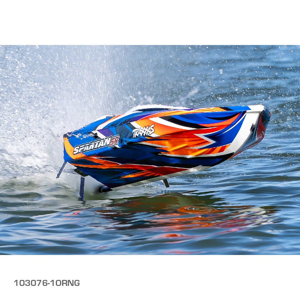 TRAXXAS SPARTAN SR 36" BRUSHLESS BOAT - ORANGE