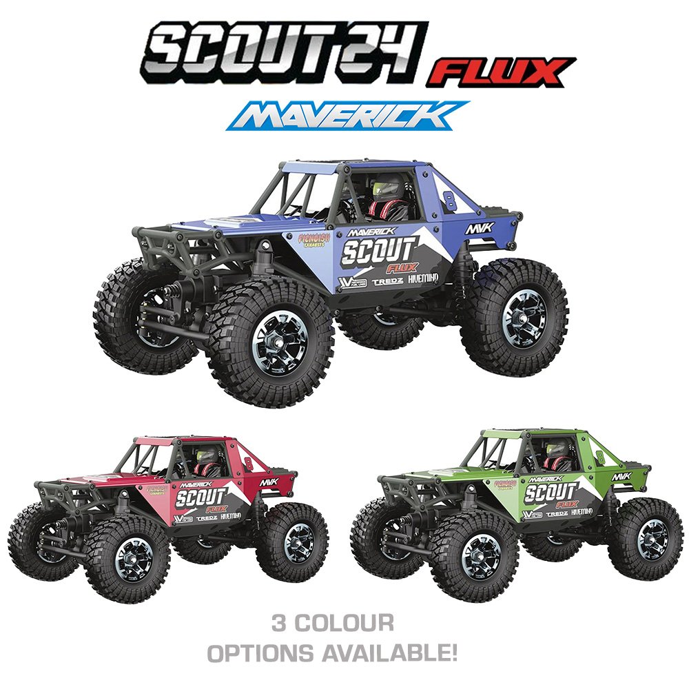 MAVERICK SCOUT-24 FLUX 1/24TH ROCK CRAWLER - GREEN