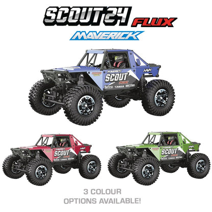 MAVERICK SCOUT-24 FLUX 1/24TH ROCK CRAWLER - GREEN