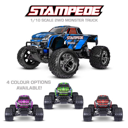 TRAXXAS STAMPEDE 2WD HD W/USB-C - BLUE