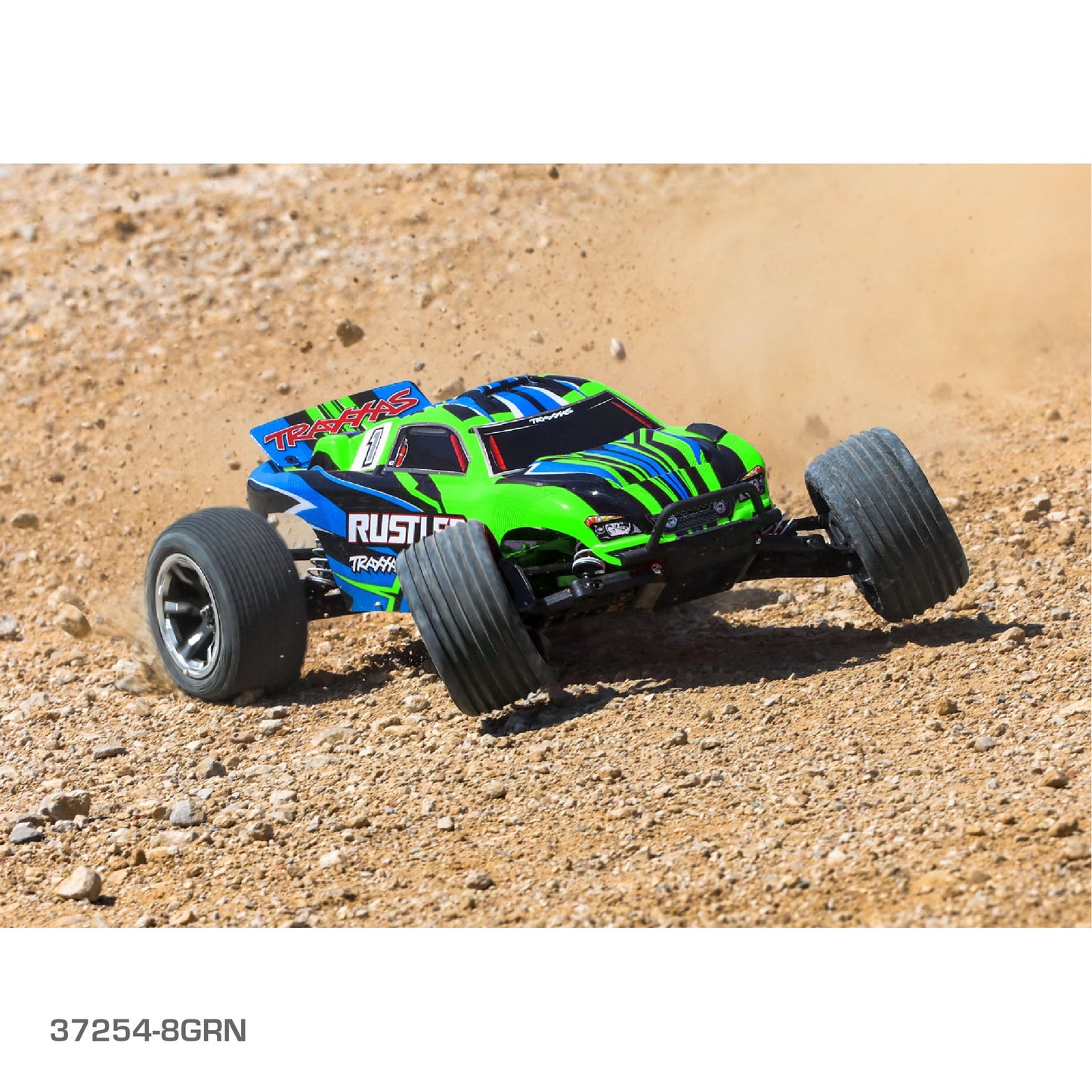 TRAXXAS RUSTLER 2WD HD W/USB-C - GREEN