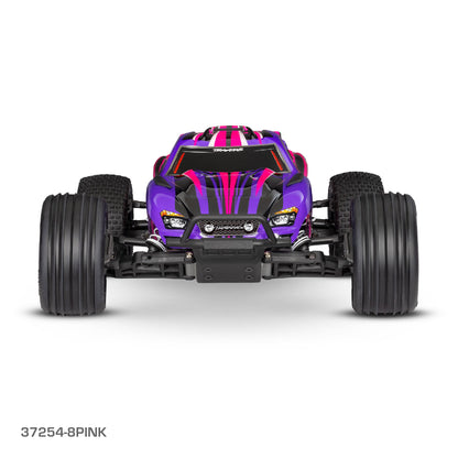 TRAXXAS RUSTLER 2WD HD W/USB-C - PINK