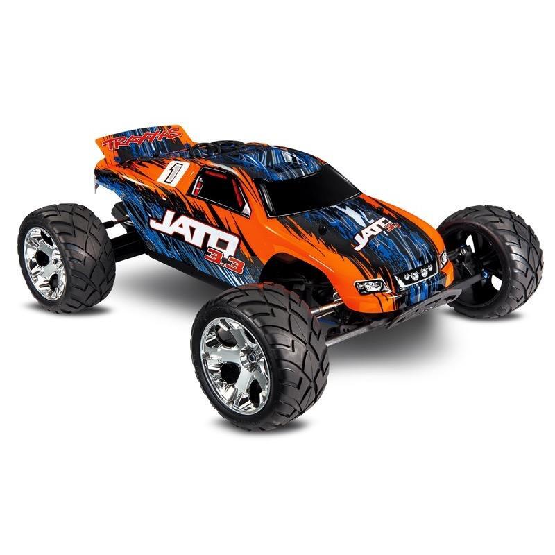 TRAXXAS 55077-3-ORNG JATO 3.3: 1/10 SCALE 2-SPEED NITRO-POWERED 2WD STADIUM TRUCK WITH TQI 2.4GHZ RADIO SYSTEM