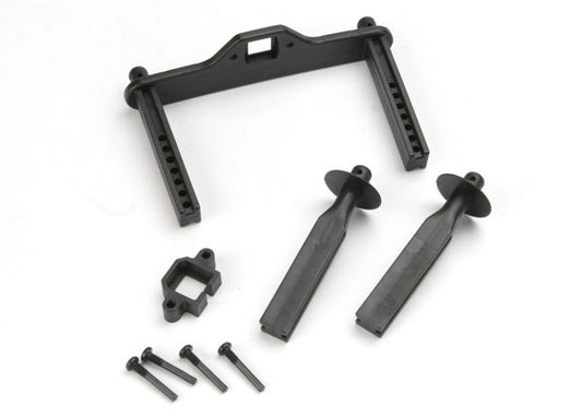 Traxxas Body mount posts, front (2)/ body mount, rear/ body mount screw pins (4)