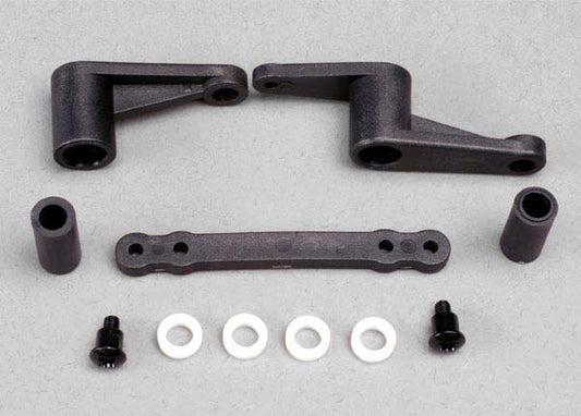 Traxxas  Steering bellcranks (2)/ bellcrank bushings (5x8x2.5mm) (4)/ bellcrank post spacers (2)/ draglink/ 3x8mm shoulder screws (2) #4943