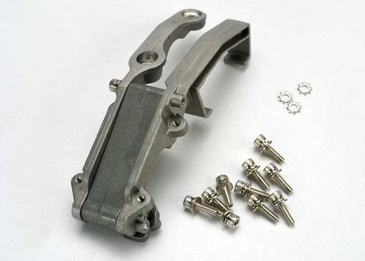 Traxxas  Engine mount (complete assembly)/ 3x28mm CS with washers (2)/ 3x10 CS with washers (10), ELW 3x6.5x.45 (3)