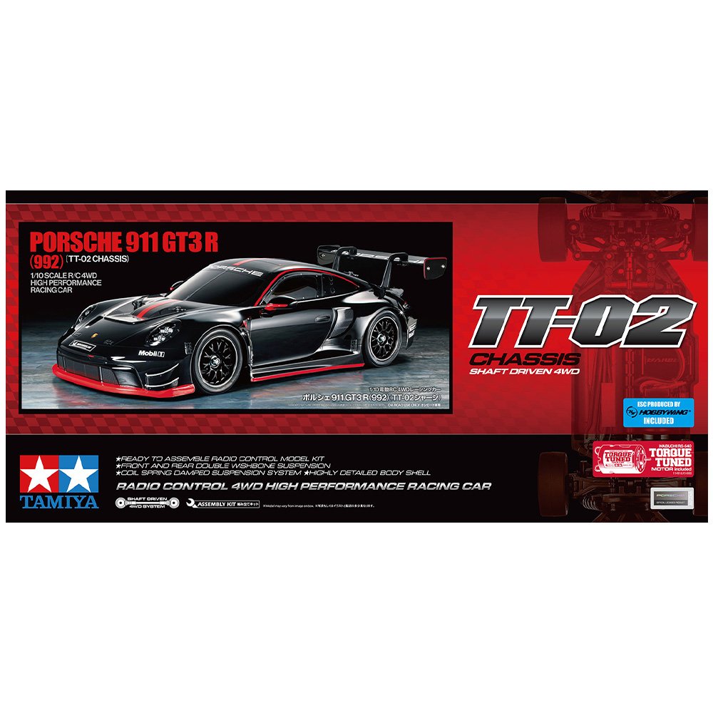 TAMIYA PORSCHE 911 GT3 R (992) TT-02