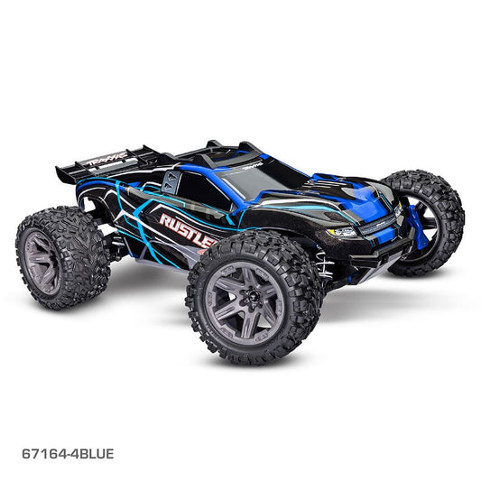 TRAXXAS RUSTLER 4X4 BL-2S - BLUE