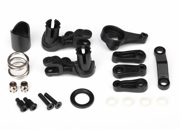 Traxxas Steering bellcranks/ servo saver/ servo saver spring/ servo spring retainer/servo horn, steering #6845X