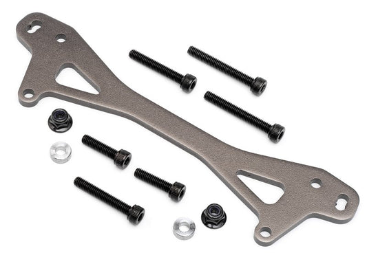 #87551 - REAR SHOCK MOUNT PLATE A (GUNMETAL/+12mm)