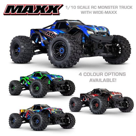 TRAXXAS MAXX 4WD MONSTER TRUCK - BLUE