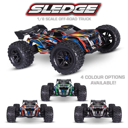 TRAXXAS 1/8 SLEDGE BELTED - ORANGE
