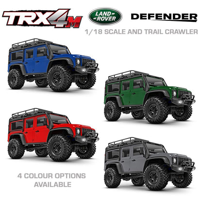 TRAXXAS TRX-4M SCALE & TRAIL CRAWLER LAND ROVER DEFENDER - BLUE