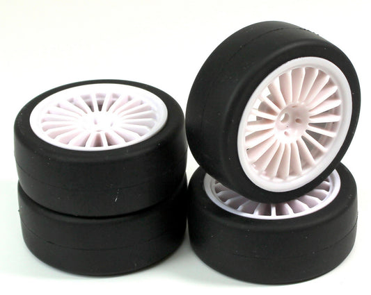 Wheel Set Onroad "20 Spoke / Slick" white 1:10 (4 pcs) AB2510002