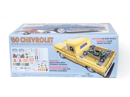 AMT 1/25 1960 Chevy Custom Fleetside Pickup w/Go Kart Plastic Model Kit Item No.: AMT1063M