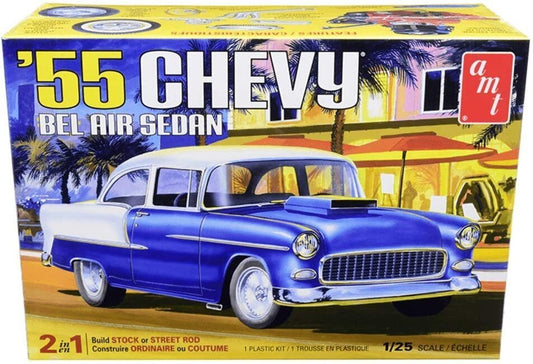 AMT 1/25 1955 Chevy Bel Air Sedan Plastic Model Kit Item No.: AMT1119M