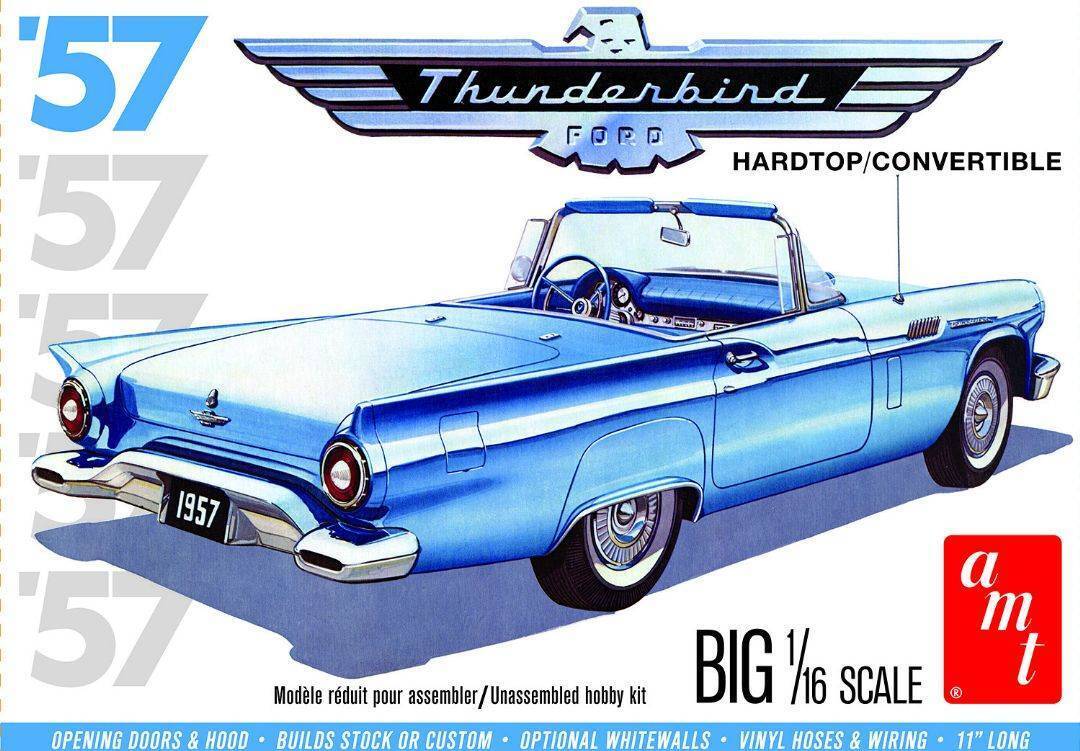 AMT 1/16 1957 Ford Thunderbird 2T Plastic Model Kit Item No.: AMT1206M