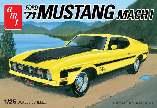 AMT 1/25 1971 Ford Mustang Mach I Plastic Model Kit Item No.: AMT1262M