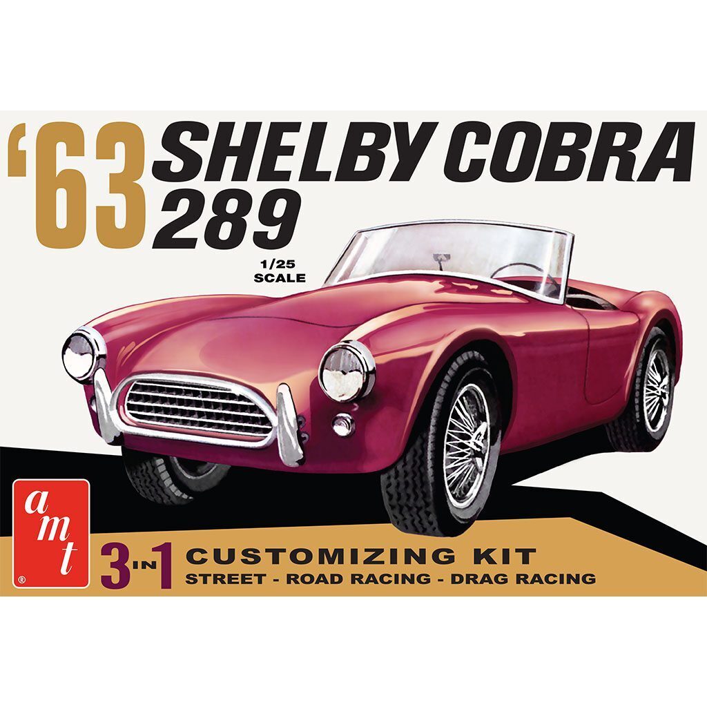 AMT 1/25 Shelby Cobra 289 Plastic Model Kit Item No.: AMT1319