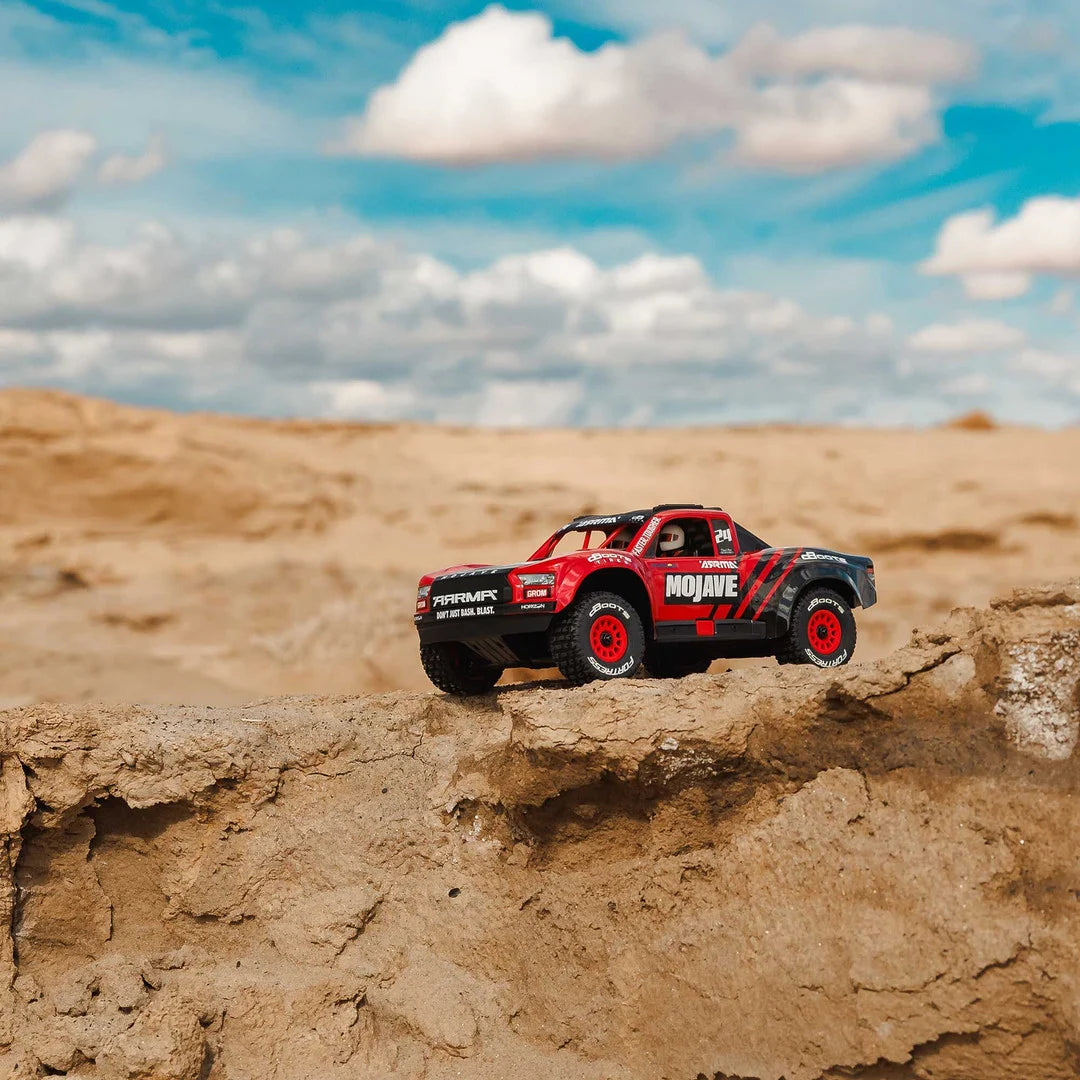 Arrma Mojave Grom 1/18 4x4 Desert Truck RTR, Red/Black, ARA2104T1