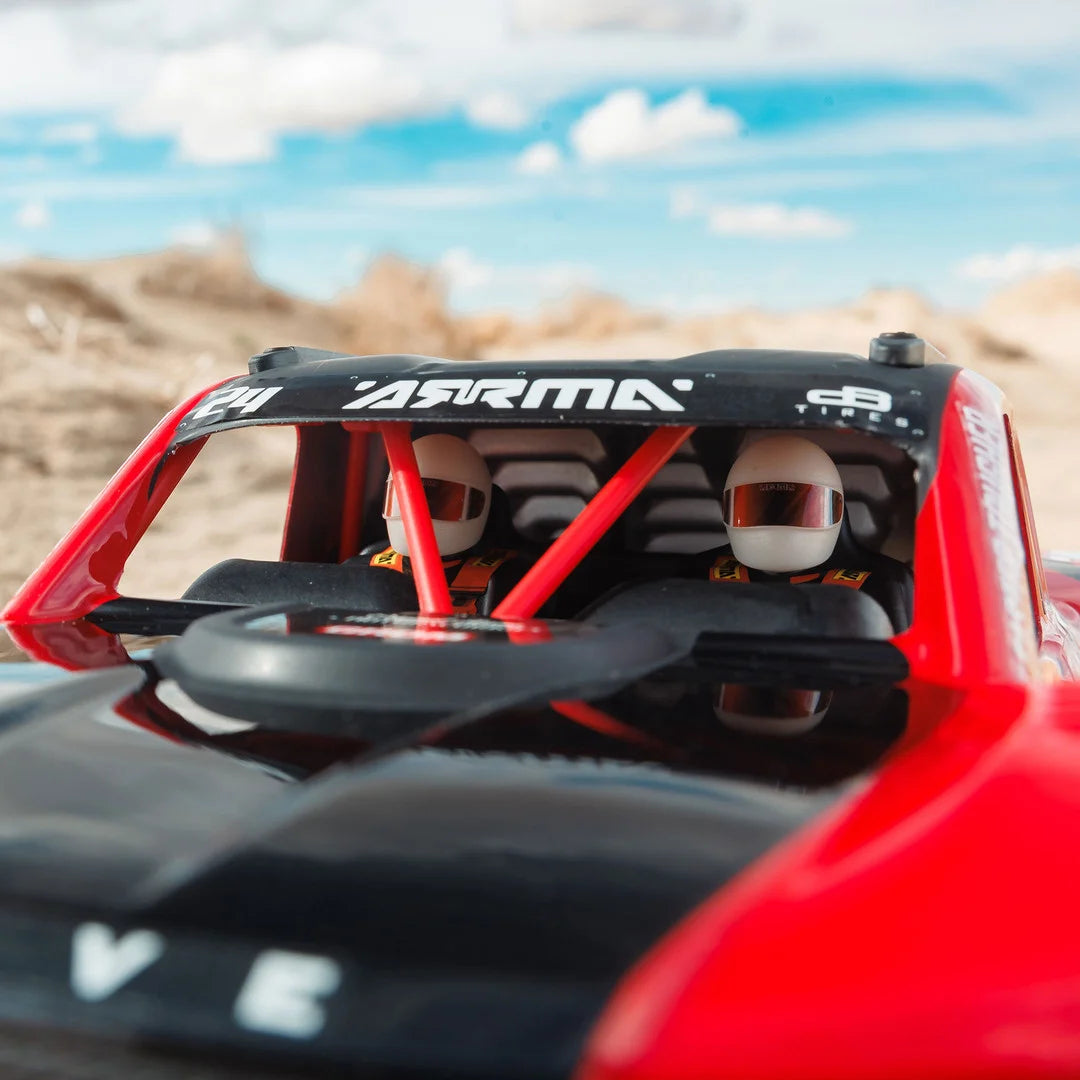 Arrma Mojave Grom 1/18 4x4 Desert Truck RTR, Red/Black, ARA2104T1