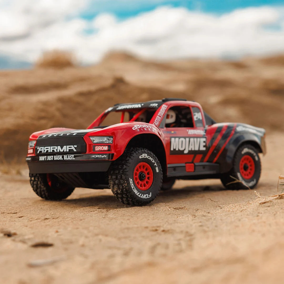 Arrma Mojave Grom 1/18 4x4 Desert Truck RTR, Red/Black, ARA2104T1
