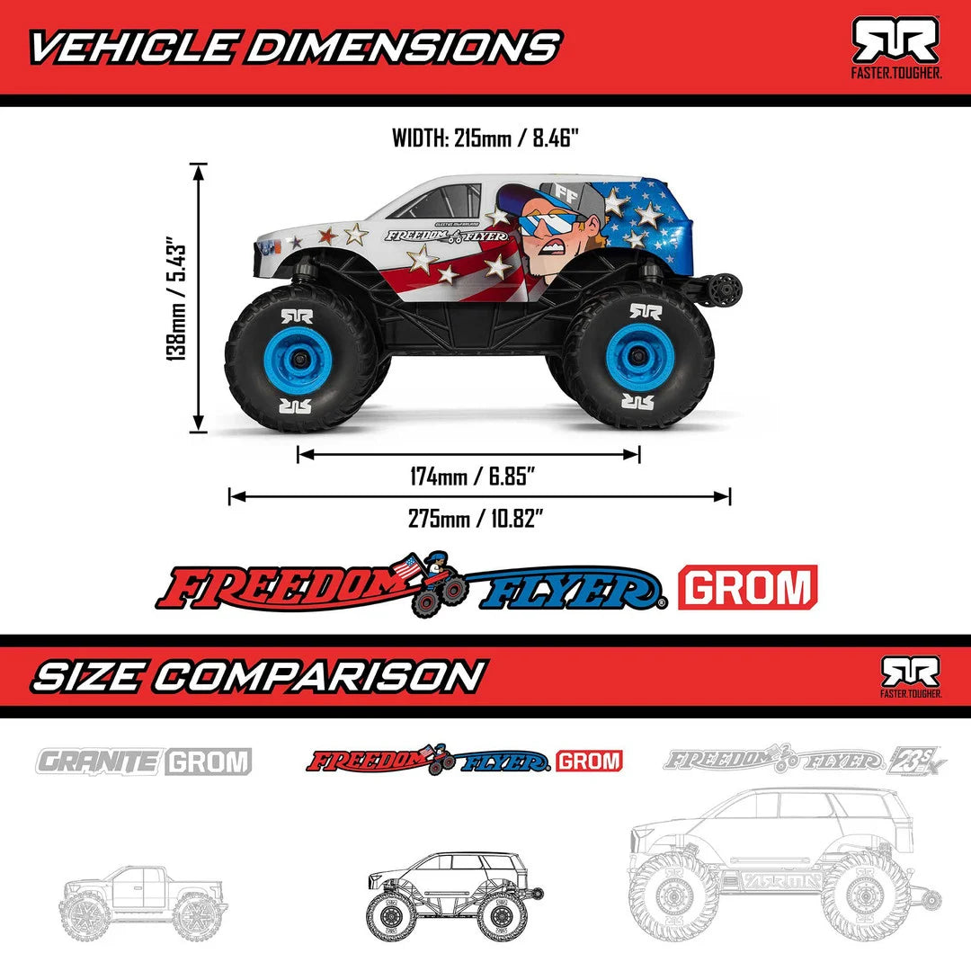 Arrma Freedom Flyer Grom 1/16 4x4 Monster Truck, RTR