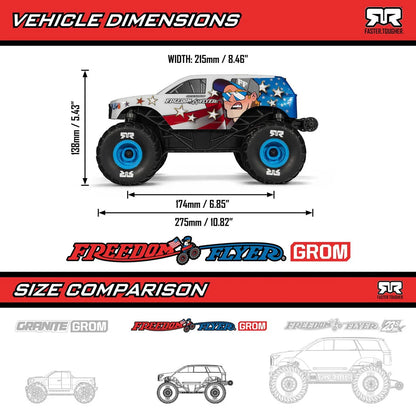 Arrma Freedom Flyer Grom 1/16 4x4 Monster Truck, RTR