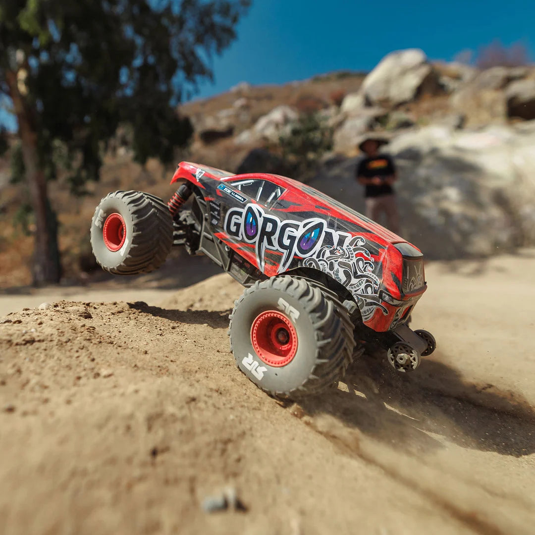 Arrma Gorgon Grom 4X4 1/16 Monster Truck RTR, Red