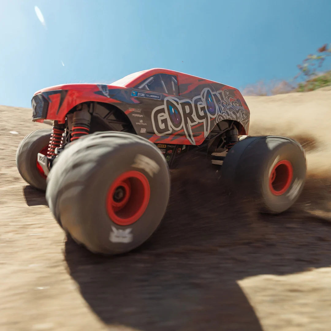 Arrma Gorgon Grom 4X4 1/16 Monster Truck RTR, Red