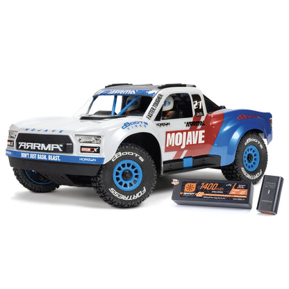 Arrma Mojave Grom 223S DSC Brushless 1/16 4x4 Desert Truck RTR, White, ARA2304ST2
