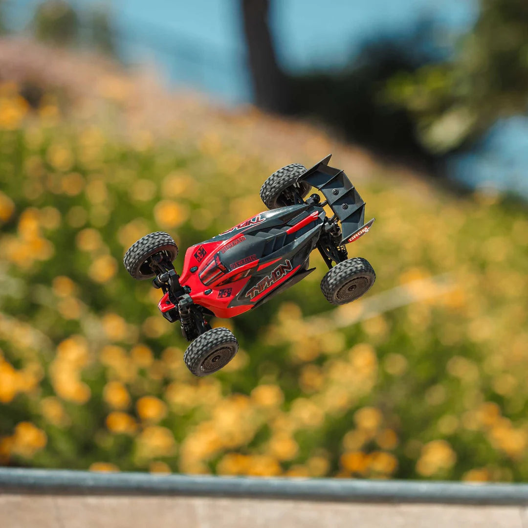 Arrma Typhon Grom 223S DSC Brushless 4X4 1/14 RC Buggy RTR, Red, ARA2306ST1