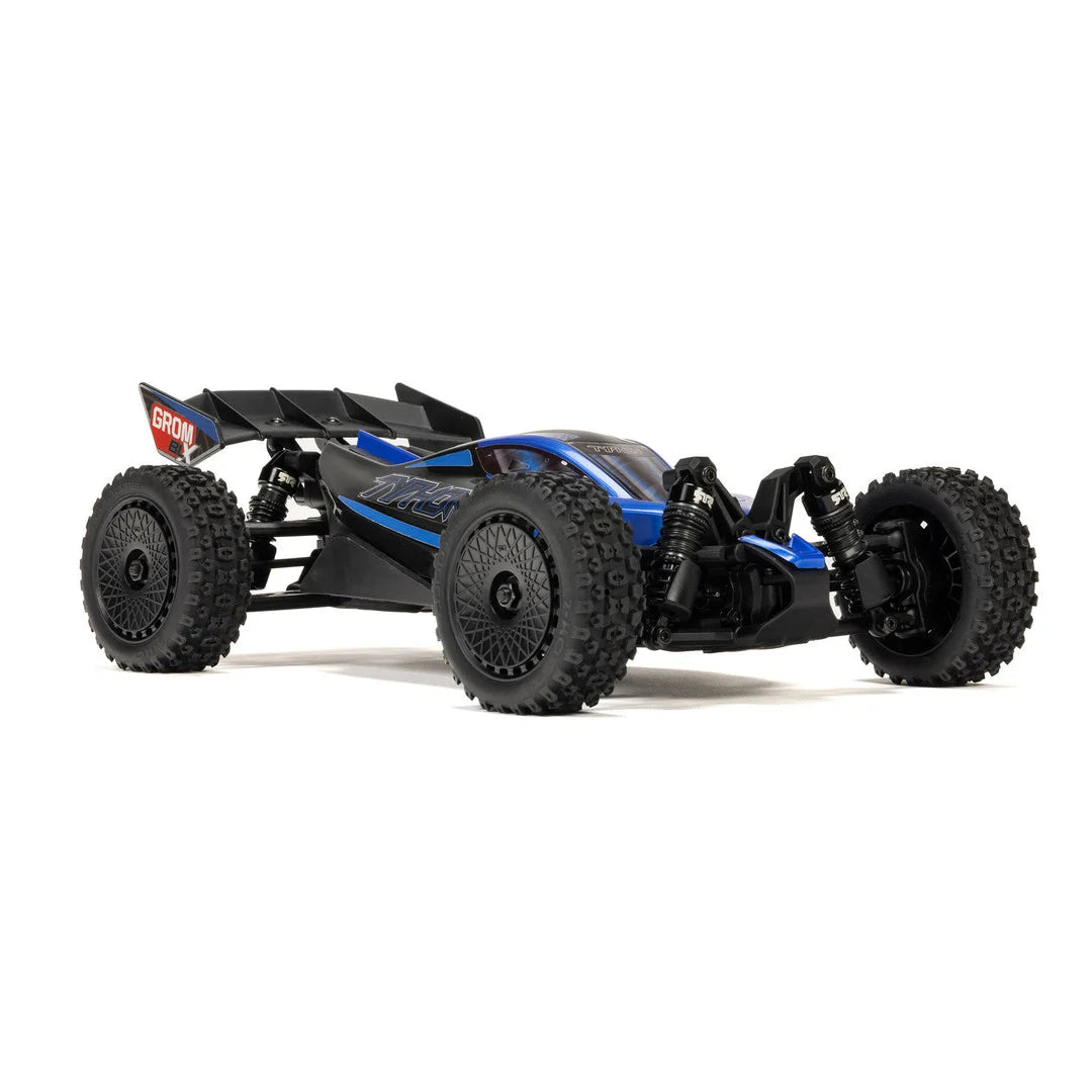 Arrma Typhon Grom 223S DSC Brushless 4X4 1/14 RC Buggy RTR, Blue, ARA2306ST2