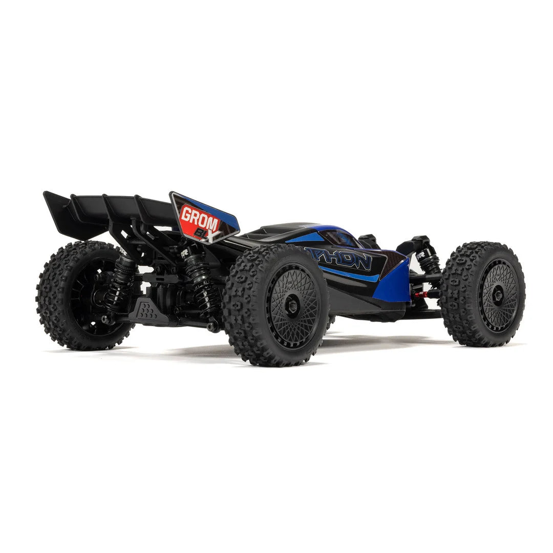 Arrma Typhon Grom 223S DSC Brushless 4X4 1/14 RC Buggy RTR, Blue, ARA2306ST2
