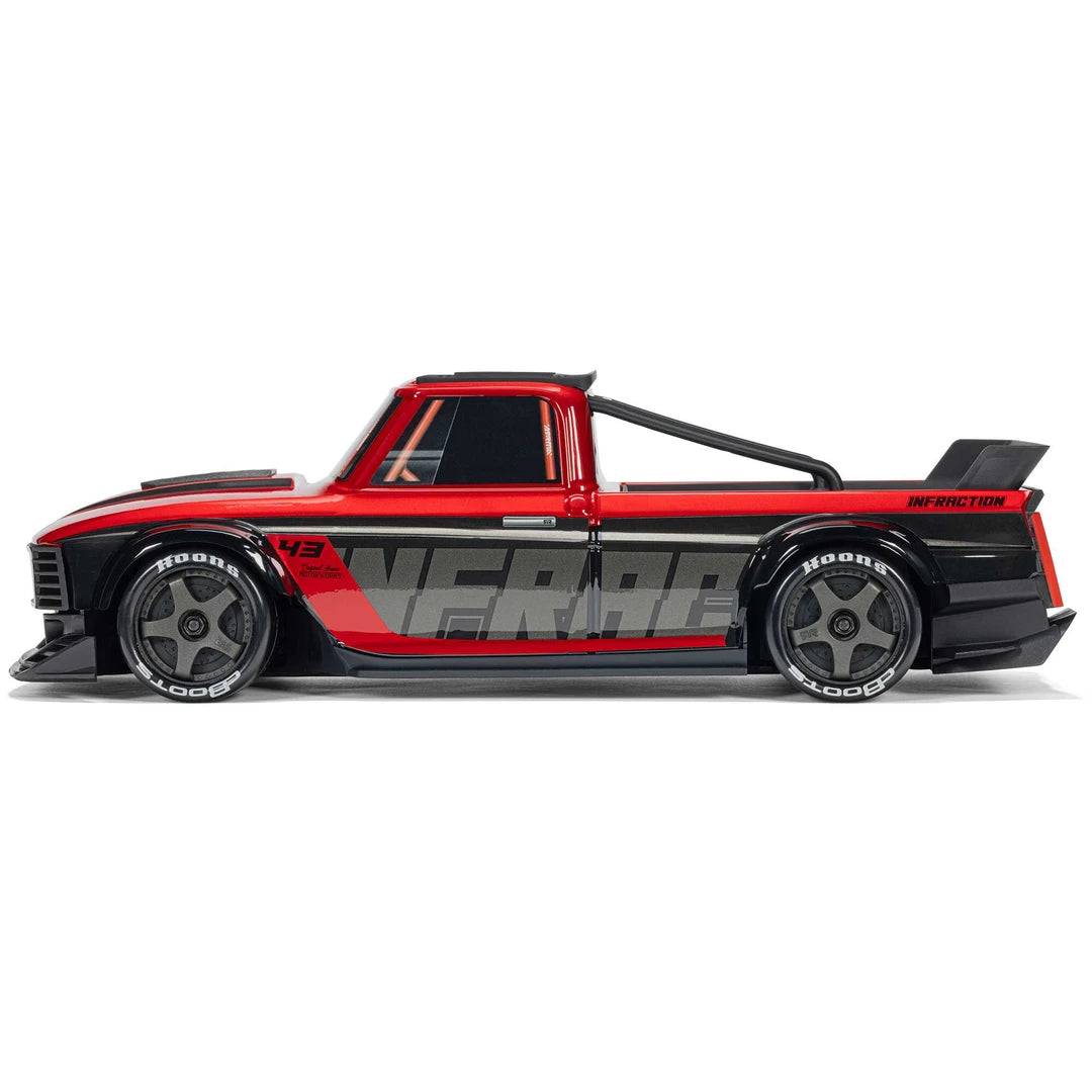 Arrma Infraction Grom 3S BLX 4X4 1/12 All-Road Truck, RTR, Red