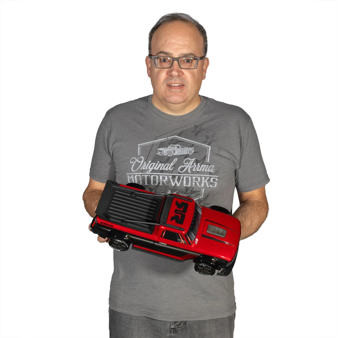 Arrma Infraction Grom 3S BLX 4X4 1/12 All-Road Truck, RTR, Red