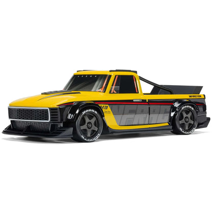 Arrma Infraction Grom 3S BLX 4X4 1/12 All-Road Truck, RTR, Yellow